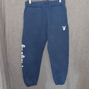 PLAYBOY Blue Fleece Joggers